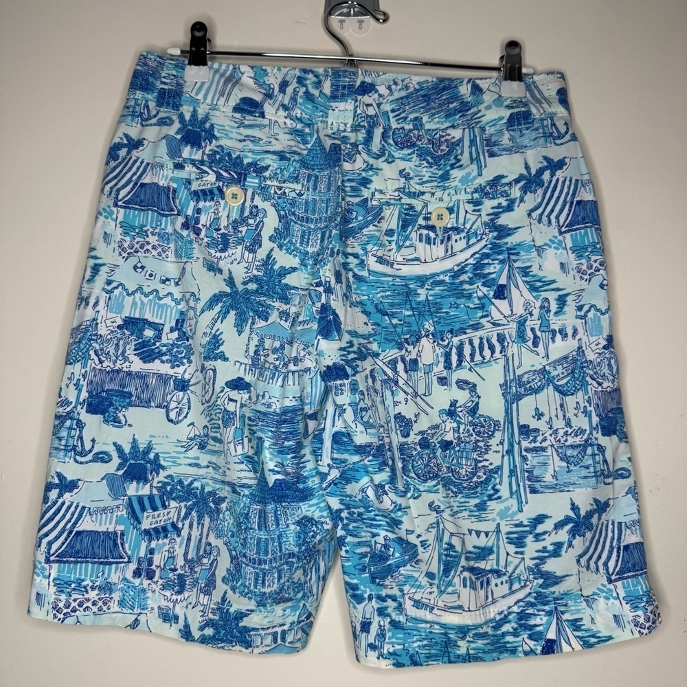 LILLY PULITZER Colorful Print Resort Fit Summer Beach Bermuda 9.5” Inseam Shorts - Picture 4 of 13
